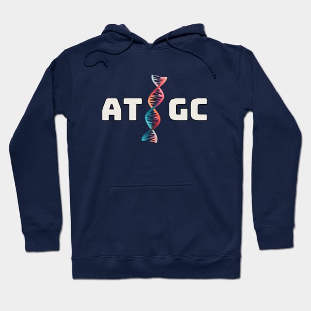 AT / GC, biotechnology, dna strand, molecular biology, gift present ideas Hoodie by Pattyld